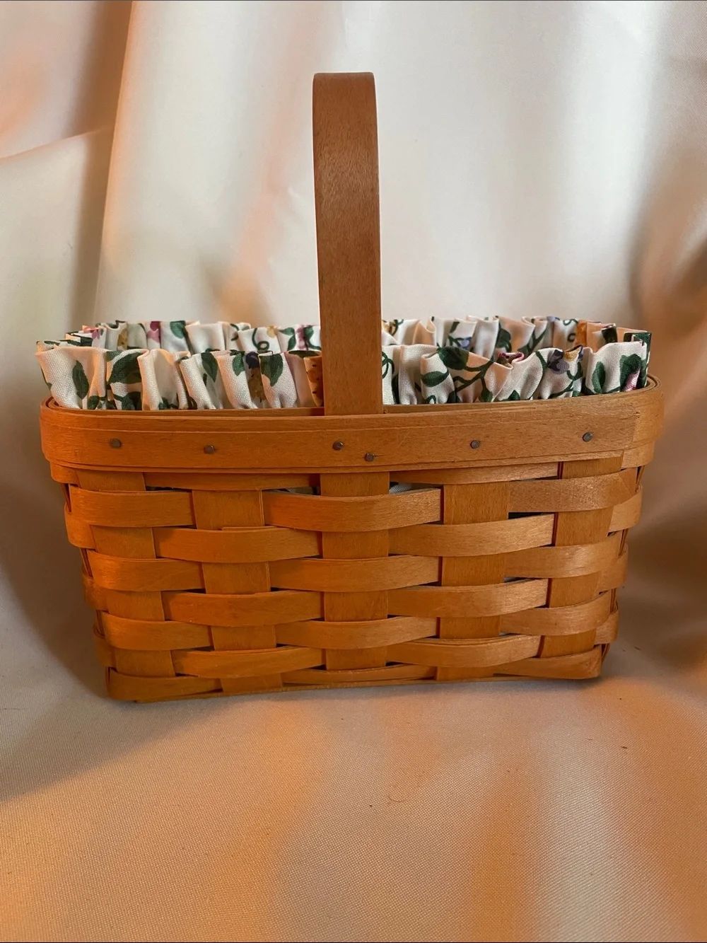 Longaberger candle basket with liner and protector